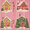 Pink Christmas House, variant on Yayeee 2 Pack Qtip Holder Bathroom Cotton Swab Canister with Lid Clear Dispenser Set, Pink Christmas House