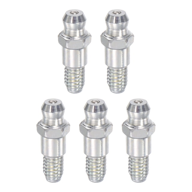 Unique Bargains Accessoires de Raccord Hydraulique Droit en Acier Filetage M6 x 1mm Lot de 5