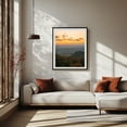 thumbnail image 2 of Blue Ridge Parkway Sunset 02 - Fancy Gap Virginia Photography Sunset Landscape Nature Mountain Scenic Autumn Forest Black Framed Wall Art Print 6 x 8 inches, 2 of 4