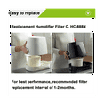 thumbnail image 7 of 10 Pack Humidifier Wicking Filters for -888, -888N, Filter C, Designed to Fit for -890, 7 of 7