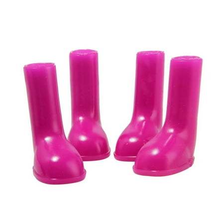 Janrevotw 4pcs Dog Shoes Waterproof Anti-Slip Elastic Pet Protection Rain Boots Pet Rain Shoes Dog Shoes Shoe Covers Cat High Top Rain Boots Anti-Slip Dog Shoes