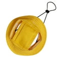 thumbnail image 2 of Bucket Hat for Dogs & Cats, Summer Pet Sun Hat with Round Brim & Adjustable Neck Strap, UV Protection Outdoor Cap for Puppies, Small Medium Pets, Walking, Travel, Camping, Anti-Strangulation Design, 2 of 4