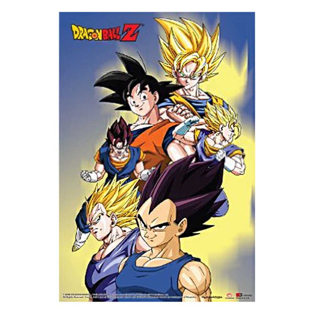 Dragon Ball Z Goku Vegeta Vegito Poster 24 X 36 Anime Gogeta
