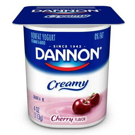 Dannon Creamy Strawberry and Vanilla Twin Pack Yogurt 4 Ounce — 48 per case. Dannon Creamy Strawberry and Vanilla Twin Pack Yogurt 4 Ounce — 48 per case.