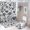 Floral 5, variant on Bathroom Rugs Sets 4 Piece with Shower Curtain, Floral Pattern Printed on Bathroom Rugs and Shower Curtain Sets, Great for Master Bath Beach House Modern Home, 72 x 72 inches