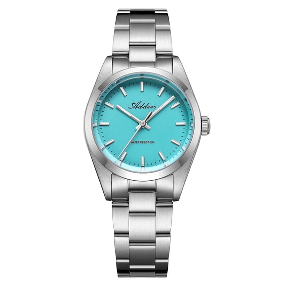 ADDIES Watches for Women 31mm 50M Waterproof Sapphire Crystal Luminous Stainless Steel Slim Elegant Wrist Watch for Women Gift for Her