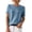 Blue, variant on Oversized Sweaters for Women Solid Color Casual Crew Neck Knit Tops Loose Short Sleeve Sweater Blend Knitwear