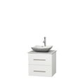 thumbnail image 3 of Wyndham Collection Centra 24 inch Single Bathroom Vanity in Gray Oak, Ivory Marble Countertop, Avalon Ivory Marble Sink, and No Mirror, 3 of 7