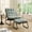 Green, variant on Jopath Outdoor Lounge Chair with Ottoman, Comfy Sling Recliner Chair with Puffy Cushion and Foot Stool for Living Room Bedroom Reading Room Gray