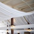 thumbnail image 2 of BalsaCircle 5x14 feet White Premium Chiffon Sheer Curtain Panel Backdrop Drape Wedding Party, 2 of 8