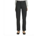 thumbnail image 4 of DKNY Women's High Waist Dress Pants - Straight Leg Ponte Pant - Office Work Business Casual Pants (Gray, S), 4 of 8