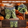 thumbnail image 3 of Halloween Throw Pillow Covers 18x18 Inch, Printed Decorative Square Pillowcases, Farmhouse Holiday Cushion Covers for Couch Sofa Living Room Bedroom Outdoor Home Decor, 3 of 9