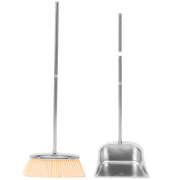 WORGEOUS Juego de accesorios de limpieza para el hogar, mango de escoba y recogedor, 1 Juego