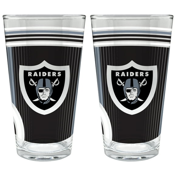 Las Vegas Raiders Two-Piece 16oz. Pint Glass Set