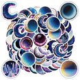thumbnail image 5 of 35pcs Holographic Stickers Space Stationery Stickers PVC Galaxy Decals Moon Stickers for Laptops Phones Suitcases, 5 of 9