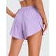 thumbnail image 2 of Shorts CRZ YOGA Cintura Media con Corte Lateral 10 cm Secado Rápido Lila XL, 2 of 3