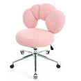 thumbnail image 6 of Computer Chair Office Desk Chair With Semi-wrapped Backrest 5 Casters Adjustable Height 16.1" To 19.3" Swivel Office Chair, 6 of 9