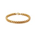 thumbnail image 1 of POP Bracelet 18K Gold Plated Stainless Steel Jewelry Fashion 4mm Diameter 8" Length ROLO Chain, 1 of 6