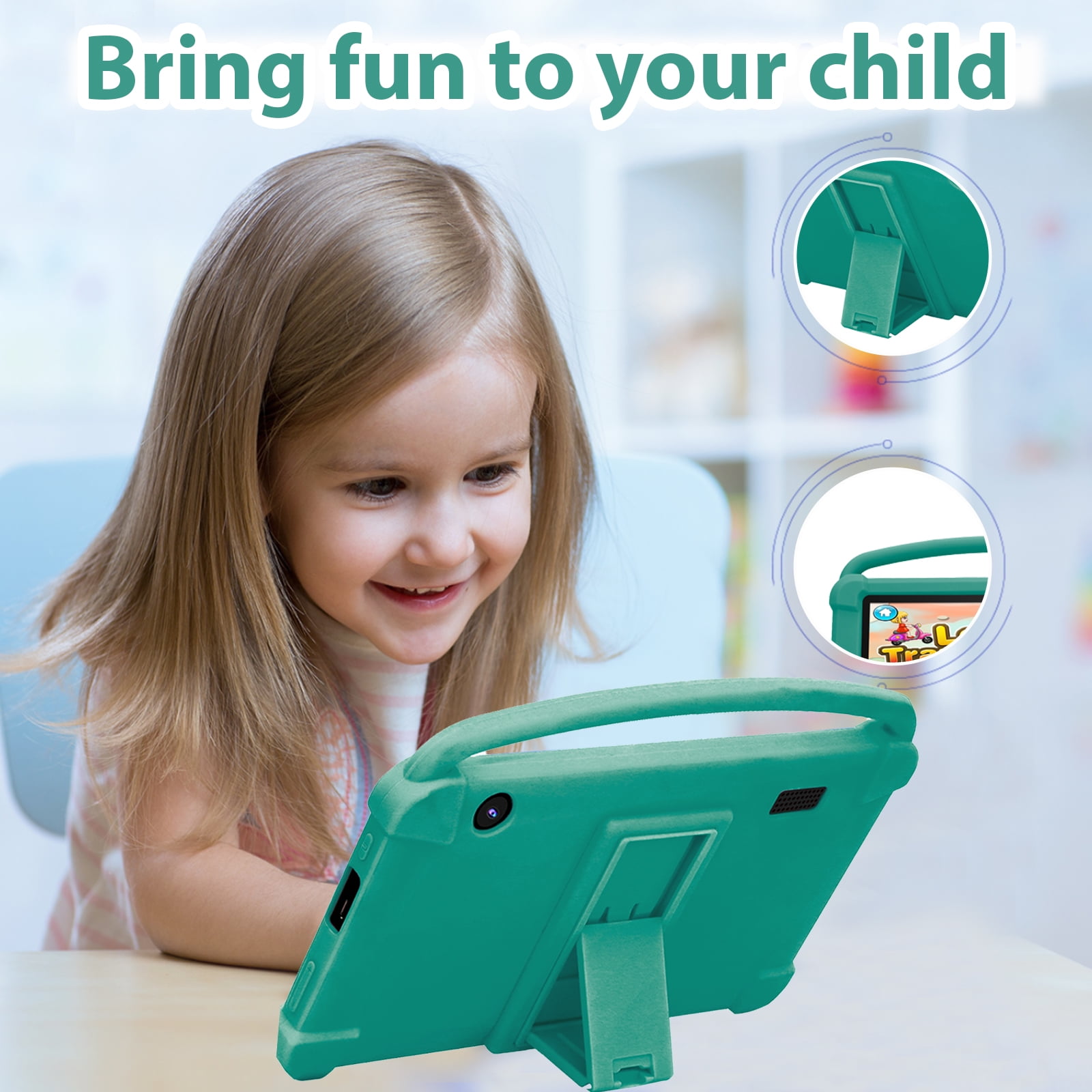 BYANDBY Tablet for Kids 7 inch Android 12.0 Tablet, 4GB+32GB ROM （1TB Expand）