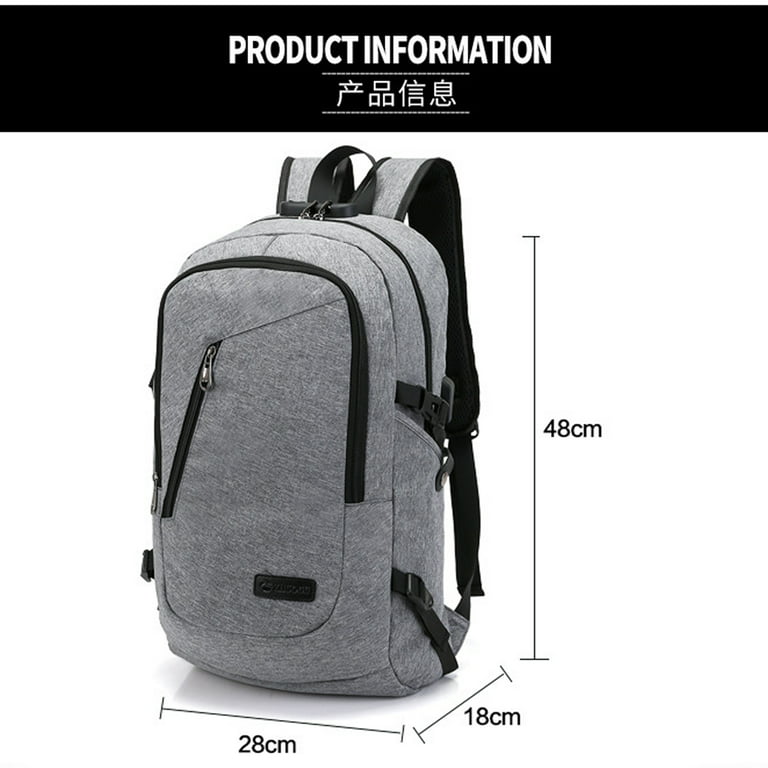 Men's Business Fashion Backpack With Password Lock Waterproof Computer Bag  Anti-theft Large Capacity Ns2
