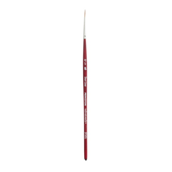 Princeton Brush Velvetouch Mixed Media Brush, Short Liner, 10/0