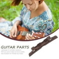thumbnail image 3 of SEWOART Guitar Bridge Saddle Bridge Bone Coffee 1 Piece 4.5*0.6*0.4in, 3 of 8
