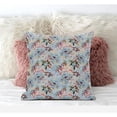 thumbnail image 4 of Roses Sprayed Stars Suede Zippered Pillow with Insert in Indigo Gray 20 x 20, 4 of 7