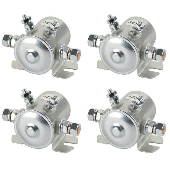 4X Max 300A Continuous Duty Solenoid Relay 12V DC Solenoid for Golf Carts,Winch ,Marine in Rush