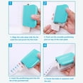 thumbnail image 4 of ABCISI Binding Machines, Mini Manual Multipurpose 6 Holes Cinch Book Binding Machine, Coil Binding Machine for Home Office(Blue), 4 of 10