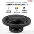 thumbnail image 2 of 2 Way 5' Car Stereo Speakers Pair 350W Coaxial Subwoofer w Tweeter Universal Fit Quick Deep Bass Replacement Component Speaker for Vehicle Door Side Panel - CS 05 2W, 2 of 10