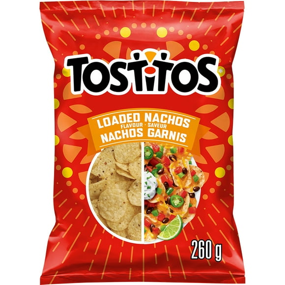 Tostitos Loaded Nachos Flavour Tortilla Chips., 260 g.