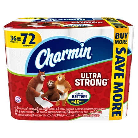Charmin Ultra Strong Toilet Paper 36 Double Rolls
