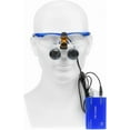 thumbnail image 6 of NSKI 3.5X Loupes Magnifying Glasses + 5W Lamp Belt Clip Type with Filter Aluminum Box (Blue), 6 of 16