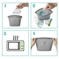 thumbnail image 4 of Silicone Steam Sanitizing Bag, Grey, 4 of 6
