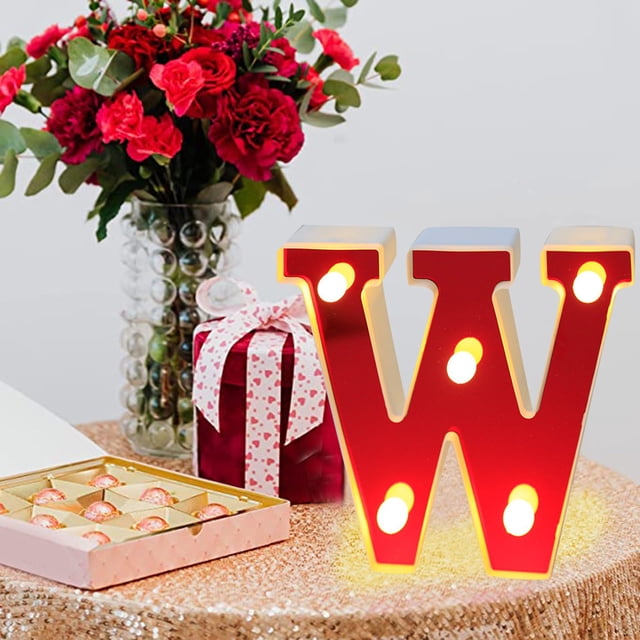Texiao Desktop Decor Fashion LED Subtitle Lamp LED Lamp Life Is Long Long Term Use Without Heat. Get The Best Decorative Effect LED Letter Lights Light Up Plastic Letters Standing Hanging Decoration