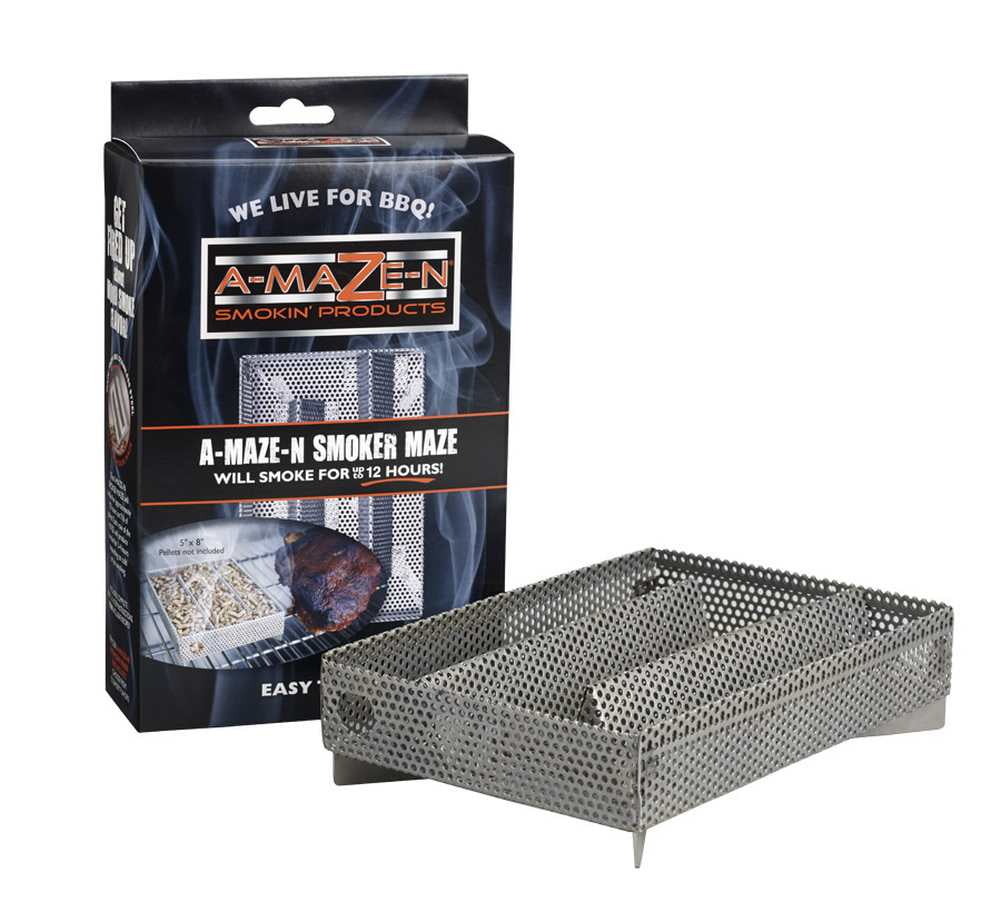 Premium Wood BBQ Pellets Amazen AMNP2-STD-0008 A-MAZE-N 2 lb Oak 