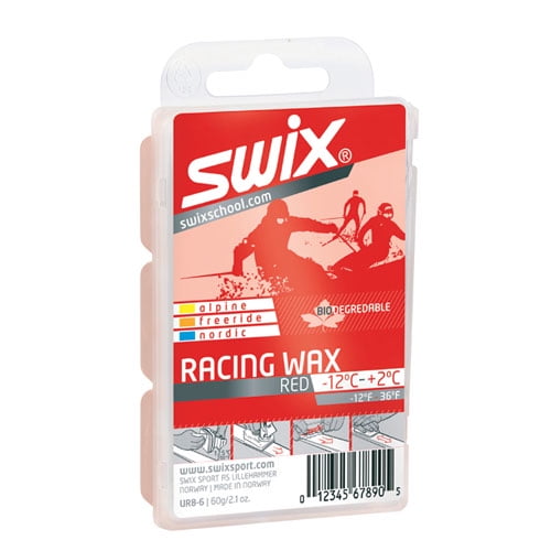 Bio-Degradable Swix Ski Snowboard Wax UR8-6 Mid Temp by Swix