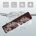 thumbnail image 2 of BRIGHTFUFU 2pcs Step Rugs Mats Polyester Brown Anti Slip for Families with Pets, 2 of 4