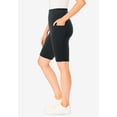 thumbnail image 3 of Woman Within Plus Size Stretch Cotton Pocket Bike Short, 3 of 5