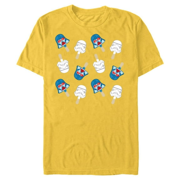 Star Wars Darth Vader Pops July 4th - Short Sleeve Blended T-Shirt for Adults - Customized-Yellow