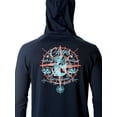 thumbnail image 7 of Chaps Men's Long Sleeve Graphic Hooded Rash Guard with UPF 50+, Sizes S-3XL, 7 of 7