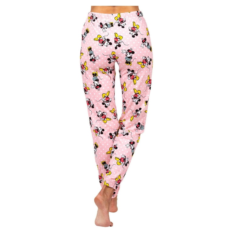 Disney Mickey and Minnie Mouse Womens Cotton Pajama Pants