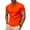 Orange, variant on Yteetum Red T Shirts for Man 2025 Summer Solid Color Quickly Dry Breathable Comfortable Round Neck Short Sleeve Marathons Fitness Sports T-Shirt Tops