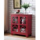thumbnail image 1 of Tabla de exhibición de madera roja Pilaster Designs buffet de la consola de la entrada con almacenamiento de la puerta, 1 of 2