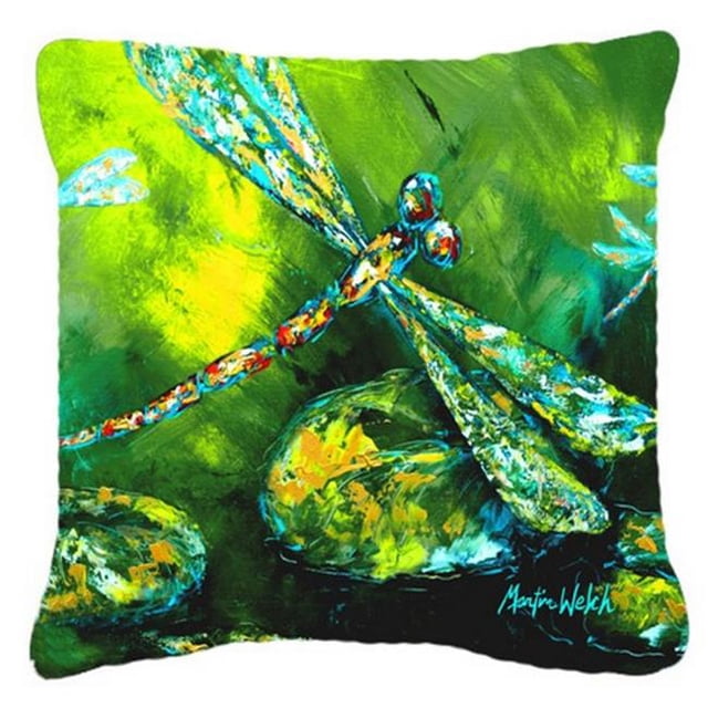 Carolines Treasures Insect - Dragonfly Summer Flies Canvas Fabric Decorative Pillow