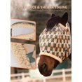 thumbnail image 4 of Mascara antimoscas para caballo Tackmore de malla estampada con acolchado de fleece, 4 of 7