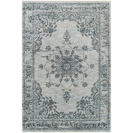 Surya Laila LAA-2302 60x89 Rectangle Traditional Fabric Rug in Navy/Gray