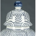 thumbnail image 3 of AA Importing Blue and White Circles 14" Ginger Jar with Lid, 3 of 3