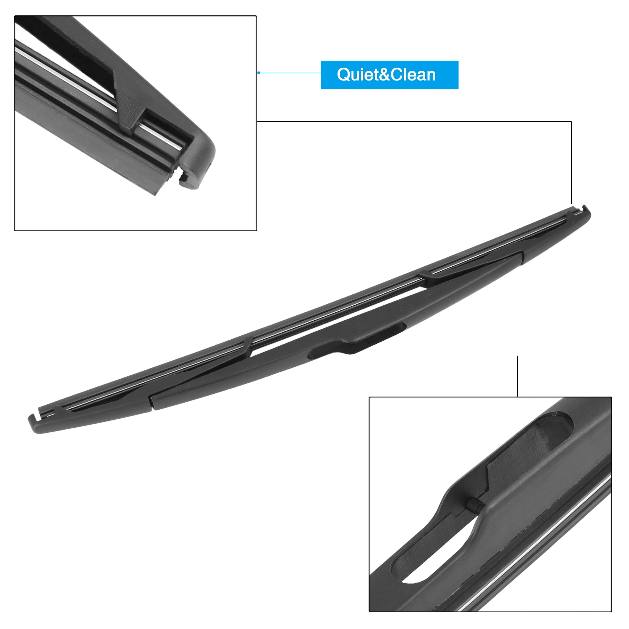 Rear Windshield Wiper Blade Arm Set 