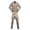 A-Khaki52, variant on Mens Camo 2 Piece Outfits Outdoor Sports Long Sleeve Button Up Lapel Shirts Flat Front Cargo Pants Set Multiple Pockets Trendy Outfit